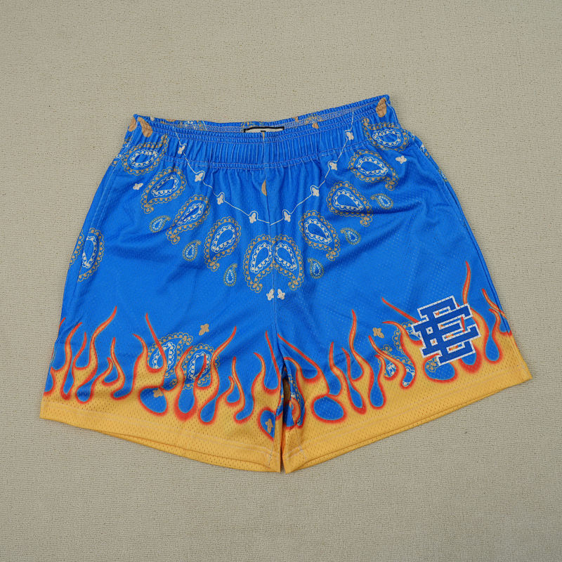 Eric Emanuel Ee Basic Short Blue Paisley Flame 5