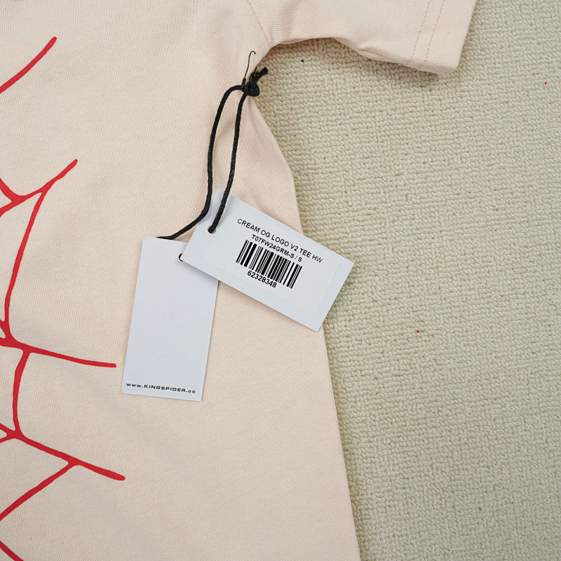 Sp5der Legacy Logo Heavyweight Tee Cream 11