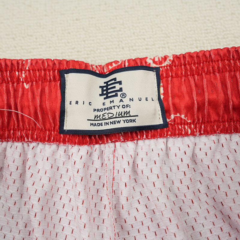 Eric Emanuel Ee Basic Short Ss25 Red Paisley 9