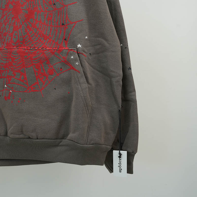Sp5der Splat Punk HoodieSlate 2