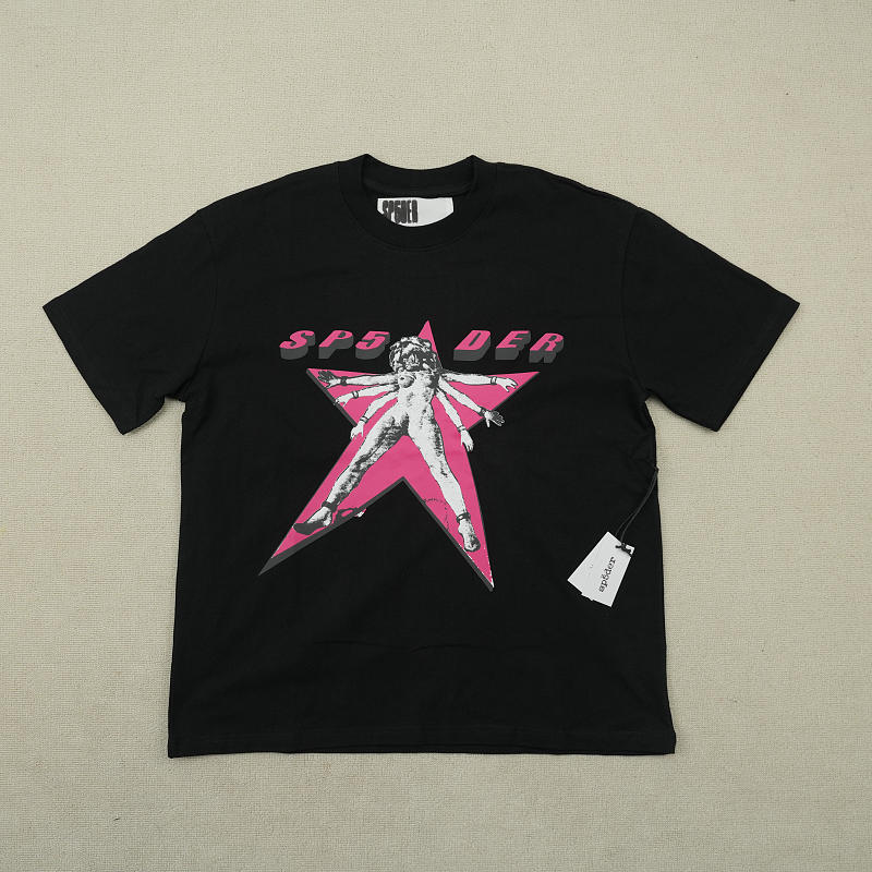 Sp5der Star Girl Tee Black 3