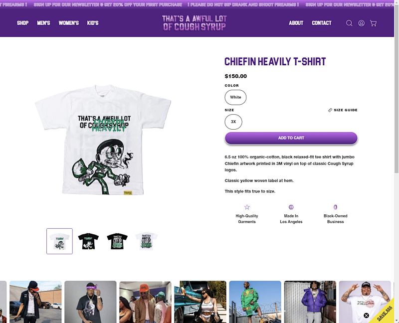 Chiefin Heavily T-shirt