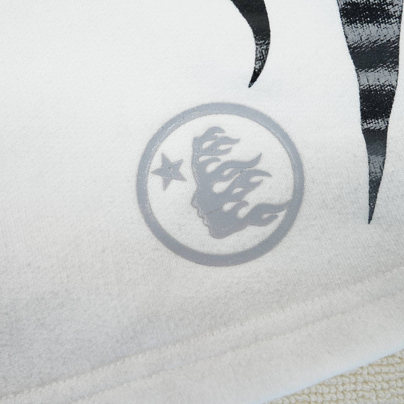 Hellstar Flame Shorts White 8
