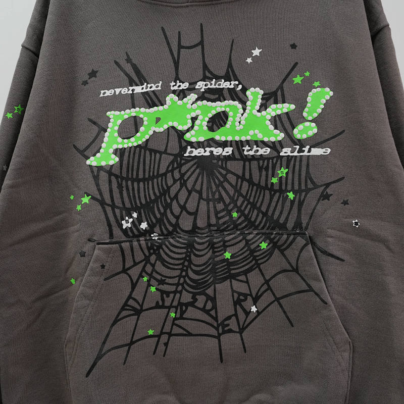 Sp5der PunkV2 Hoodie Slate 11