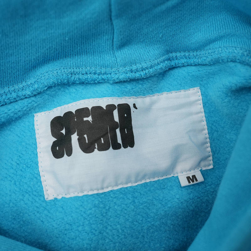 Sp5der Punk V2 Hoodie Cyan 11