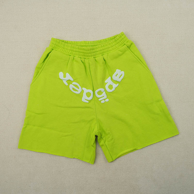 Sp5der Og Web V2 SweatshortAcid Green 4