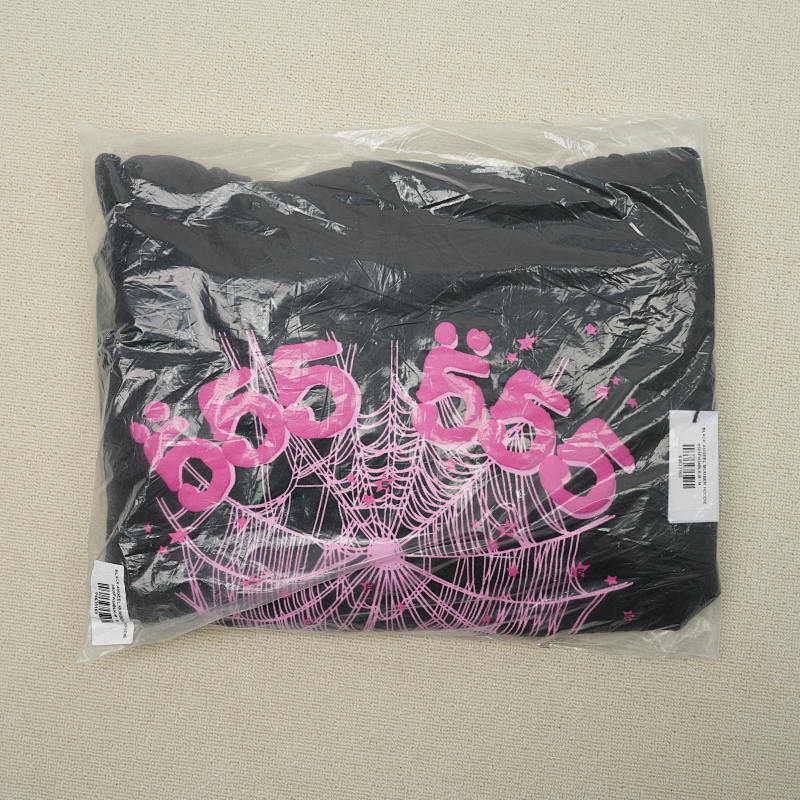 Sp5der Angel Number Hoodie Black 4