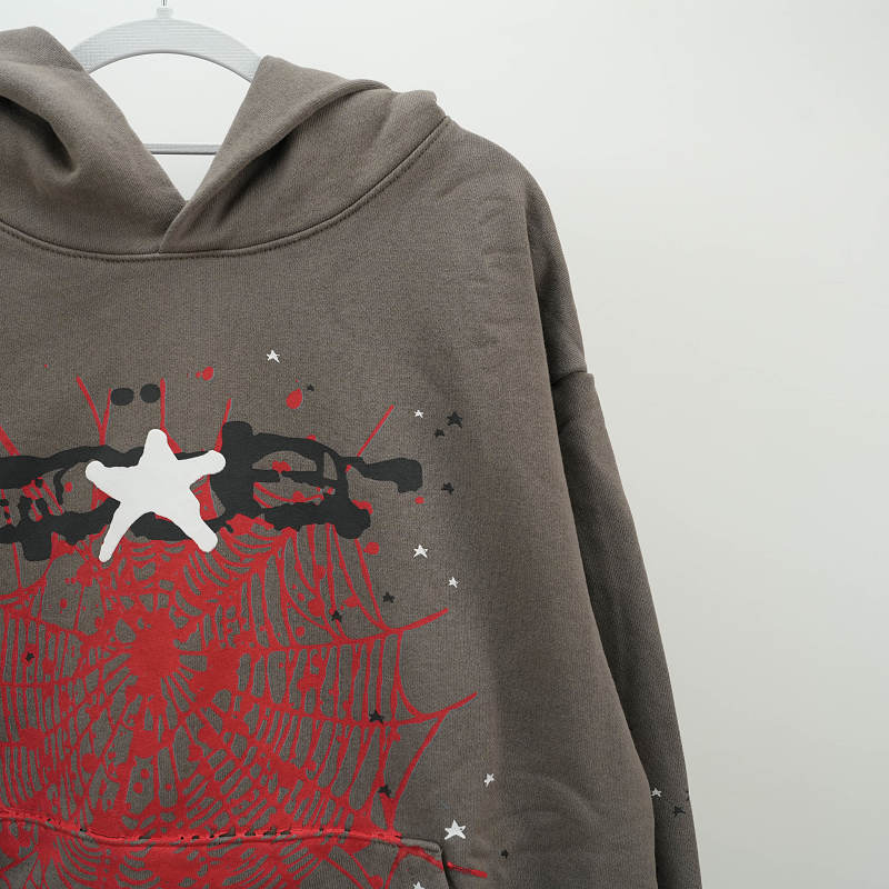 Sp5der Splat Punk HoodieSlate 4