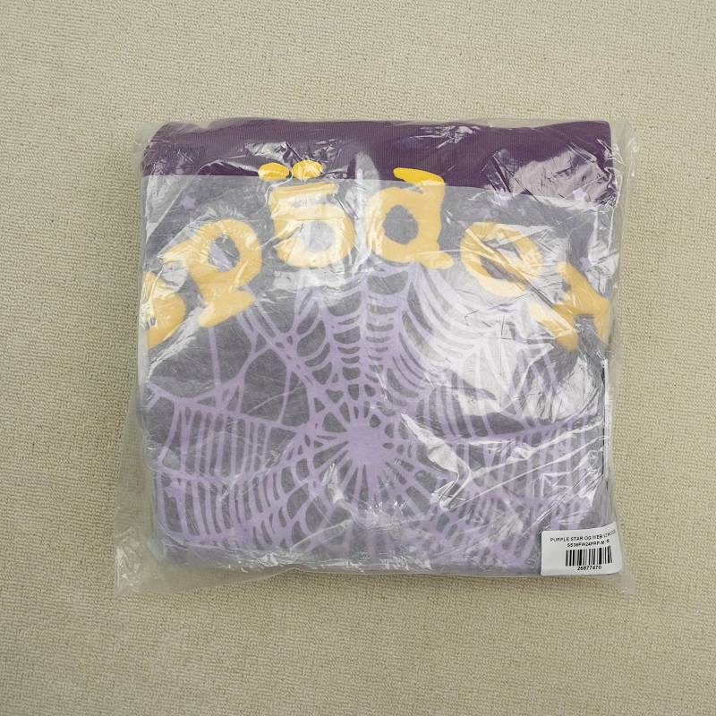 Sp5der Star Og Web V2 Hoodie Purple 2