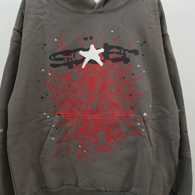 Sp5der Splat Punk HoodieSlate 3