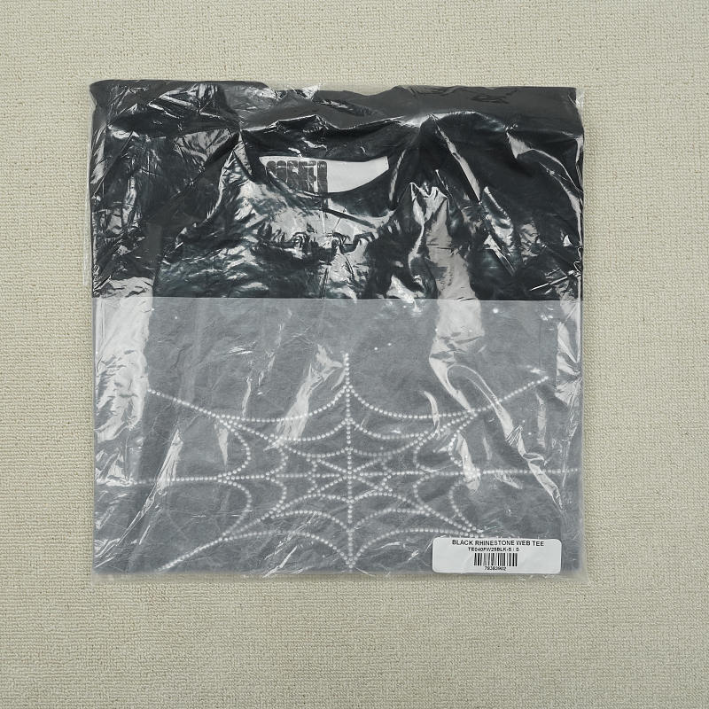Sp5der Rhinestone Silk TeeBlack 2