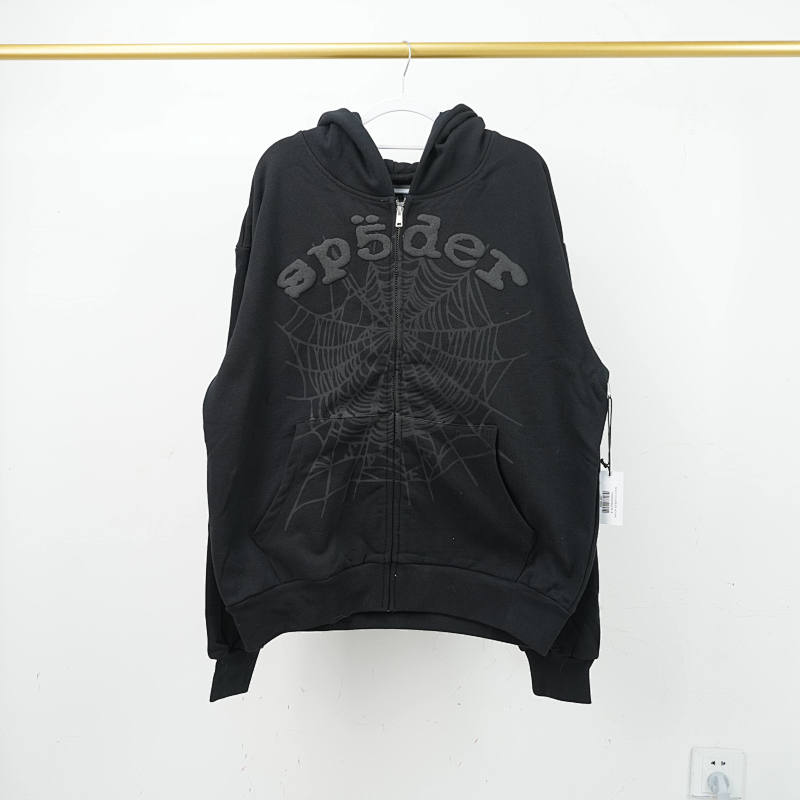 Sp5der Og Web V2 Phantom Zip Up Hoodie 4