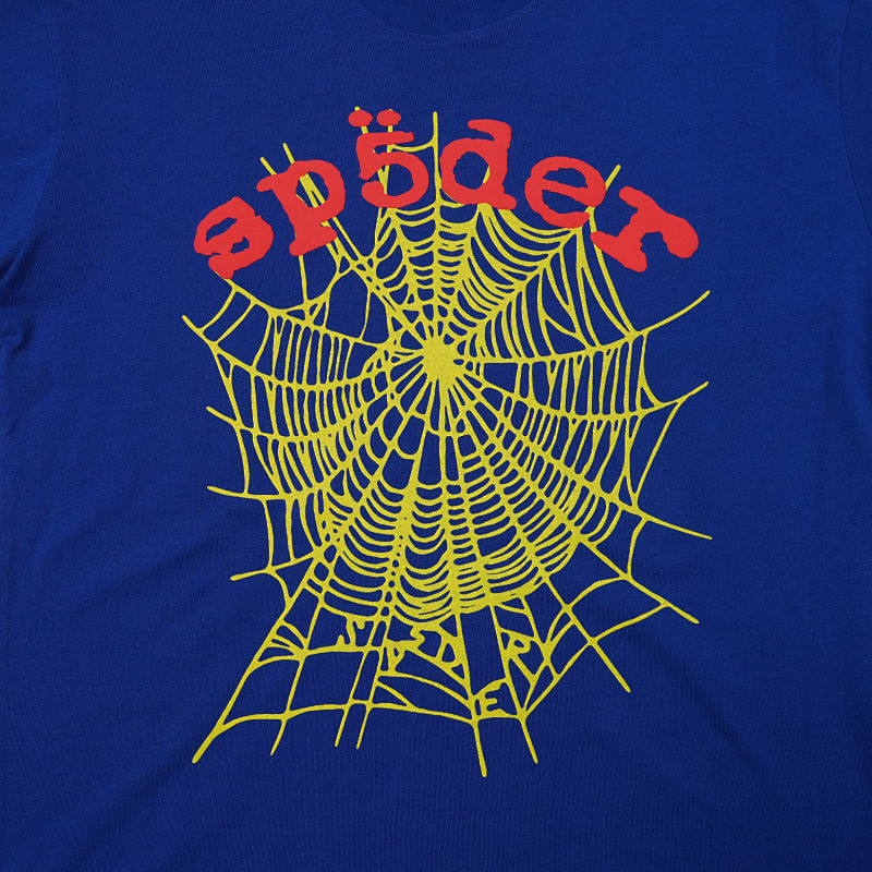 Sp5der Og Logo V2 Heavyweight Tee Navy 4