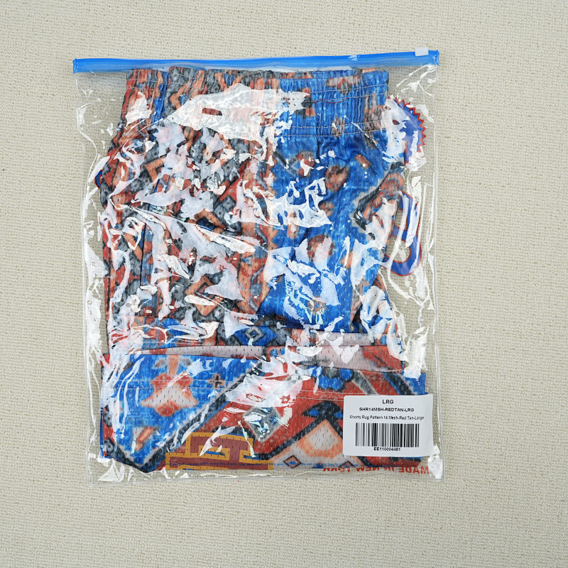 Eric Emanuel Ee Basic Rug Print Short White/Blue/Tan 3