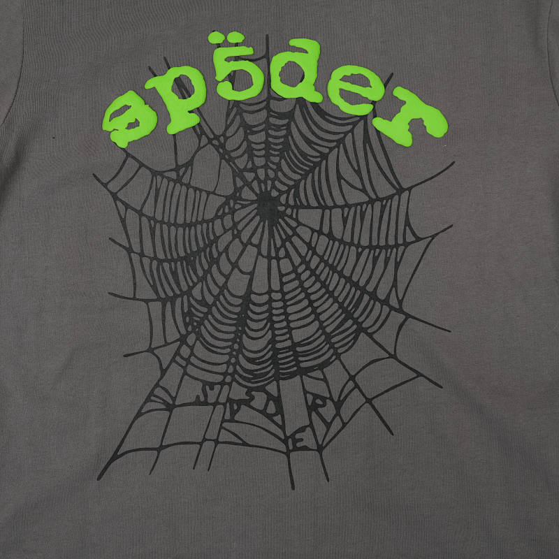 Sp5der Og Web V2 Tee Slate Grey 5
