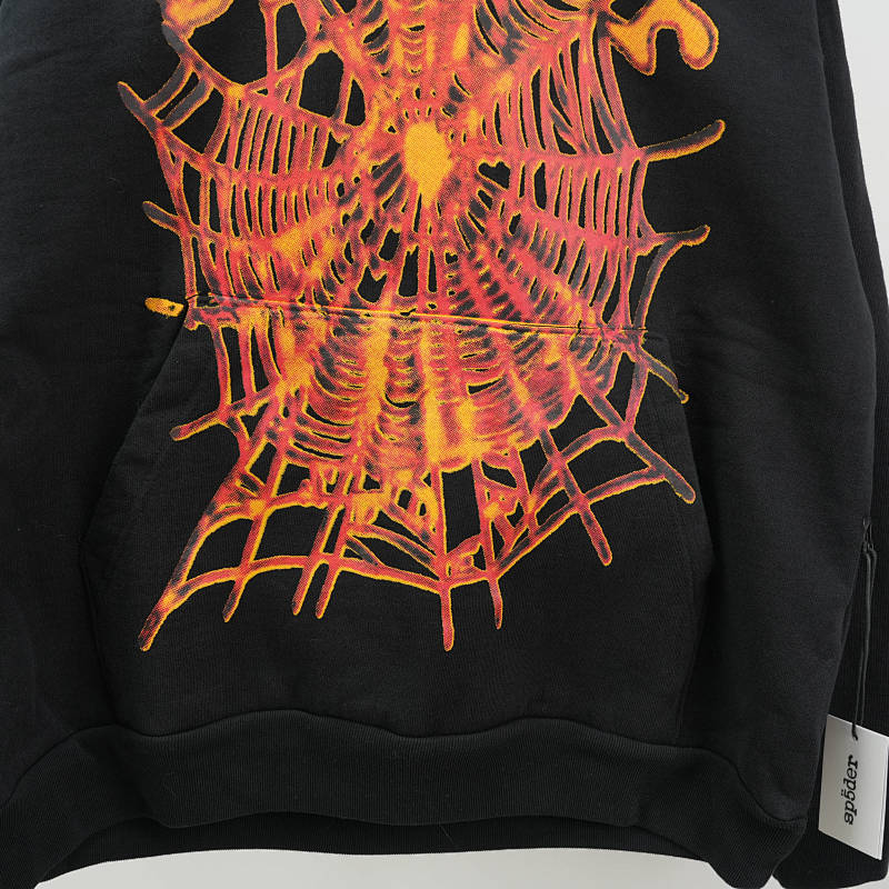 Sp5der Og Web V2 Hoodie Black 9