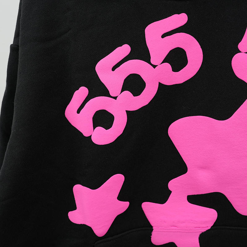 Sp5der Beluga Angel Number Hoodie Black 8