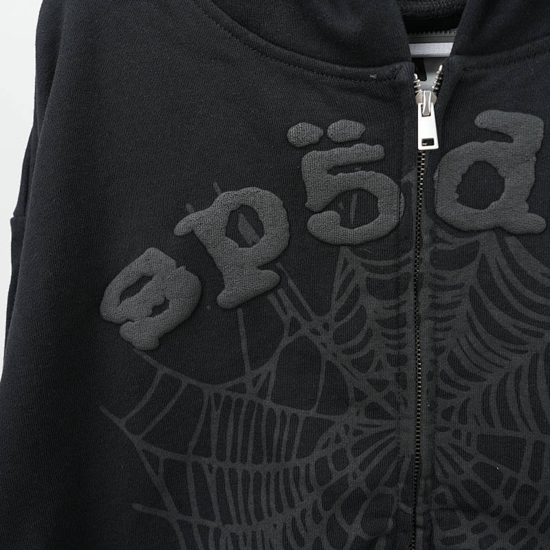 Sp5der Og Web V2 Phantom Zip Up Hoodie 8
