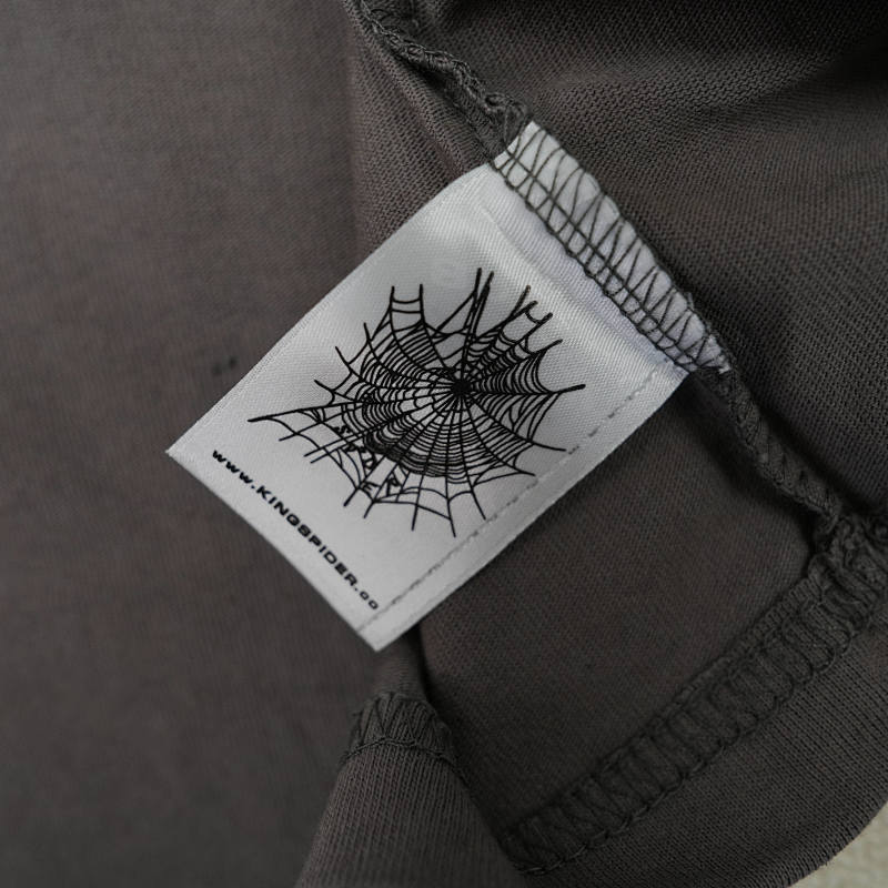 Sp5der Og Web V2 Tee Slate Grey 10