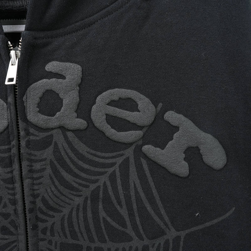 Sp5der Og Web V2 Phantom Zip Up Hoodie 9