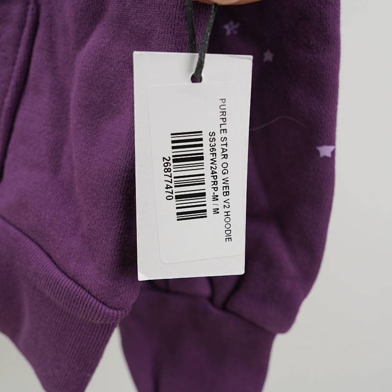 Sp5der Star Og Web V2 Hoodie Purple 12
