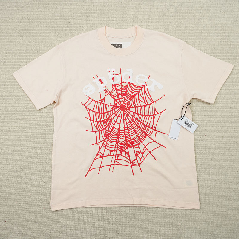Sp5der Legacy Logo Heavyweight Tee Cream 4