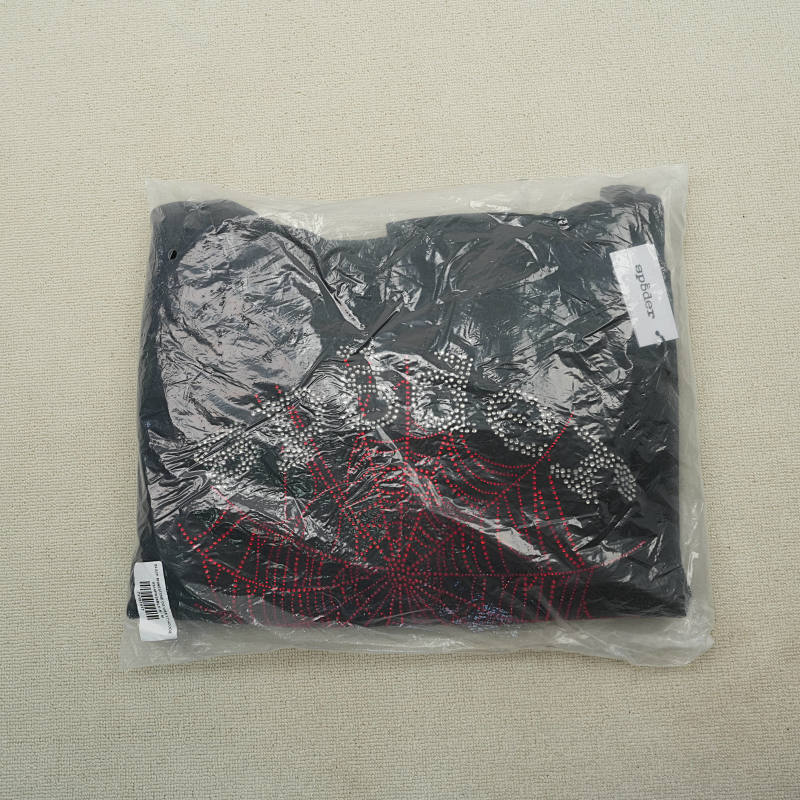 Sp5der Rhinestone Og Web V2 HoodieBlack 2