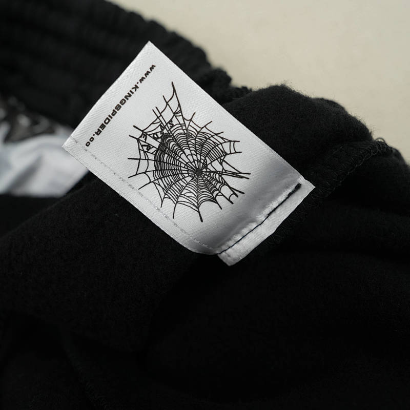 Sp5der Og Web V2 Phantom Sweatshort Black 8