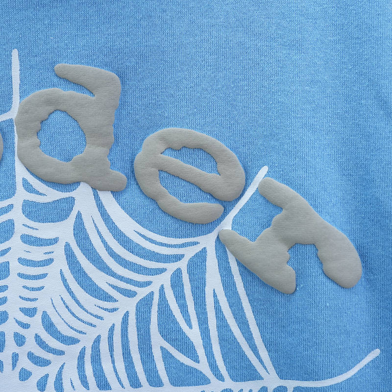 Sp5der Og Web V2 Hoodie Dusty Blue 9
