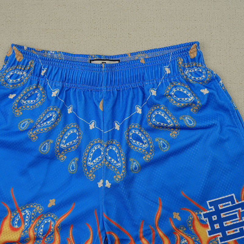 Eric Emanuel Ee Basic Short Blue Paisley Flame 11