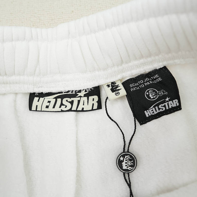 Hellstar Flame Shorts White 5