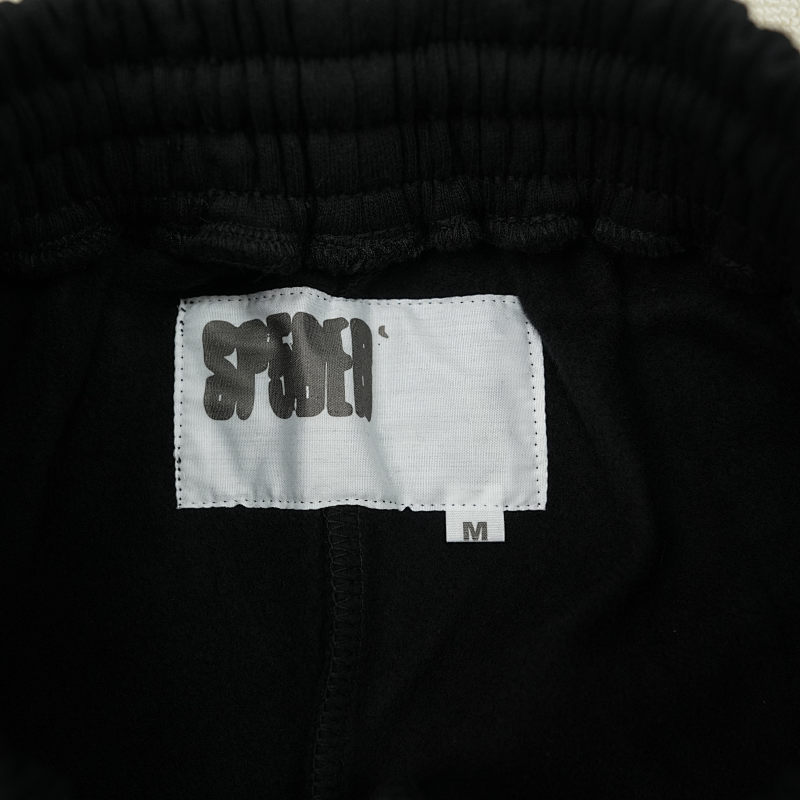 Sp5der Og Logo Embroidered Sweatshort Black 11