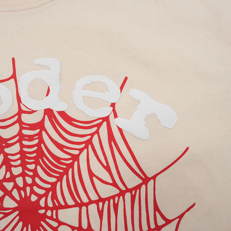 Sp5der Legacy Logo Heavyweight Tee Cream 8