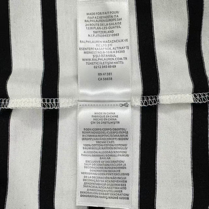 .00## Striped Knitted Short-sleeved T-shirt T E 7