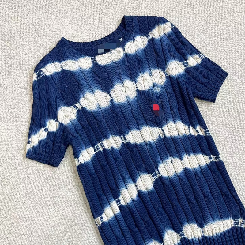 ##Tie-Dye Stripe Twist Short Sleeve 0209 P 10