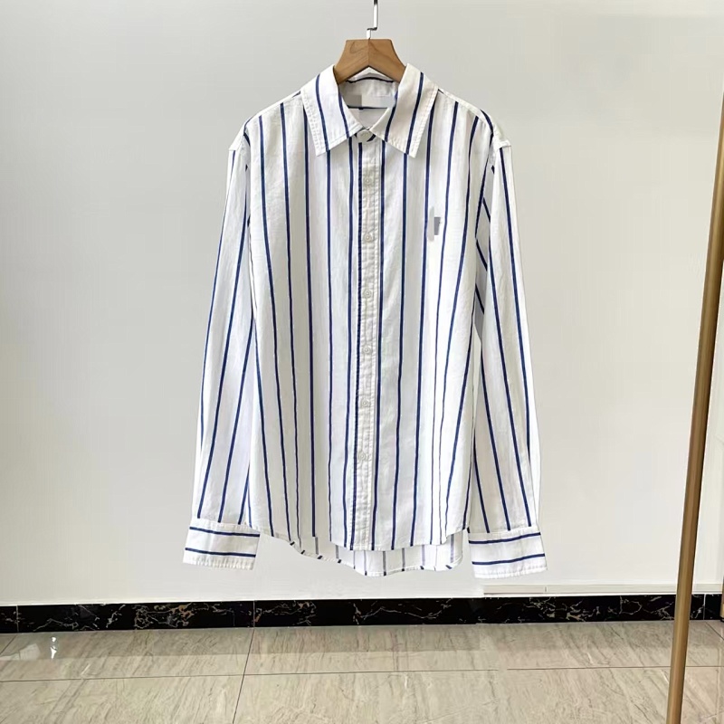 ##Linen Stripe Shirt 027 P 10