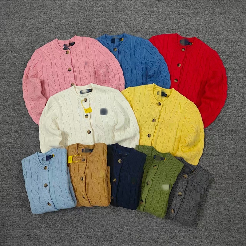.00#rl Wool Twist Style Cardigan For Women 90%wool+10%cashmere C 2