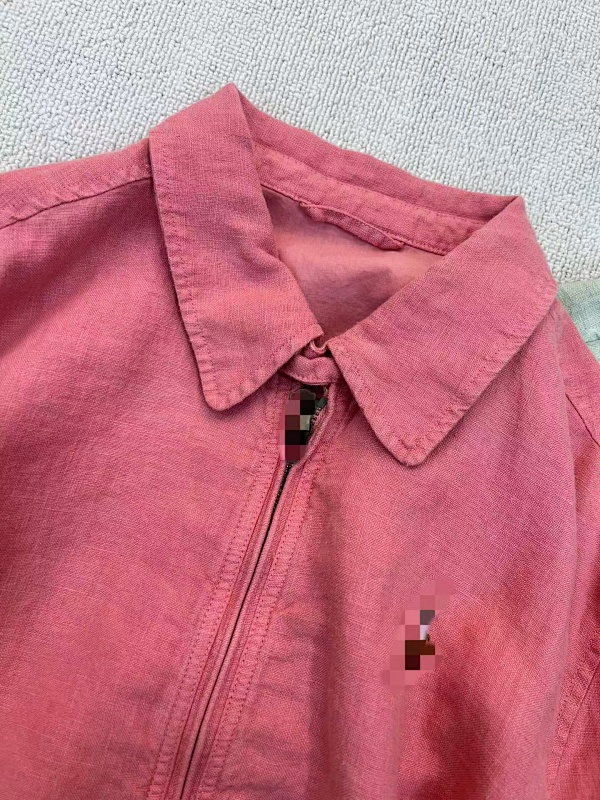 ##Linen Harrington Jacket P 4