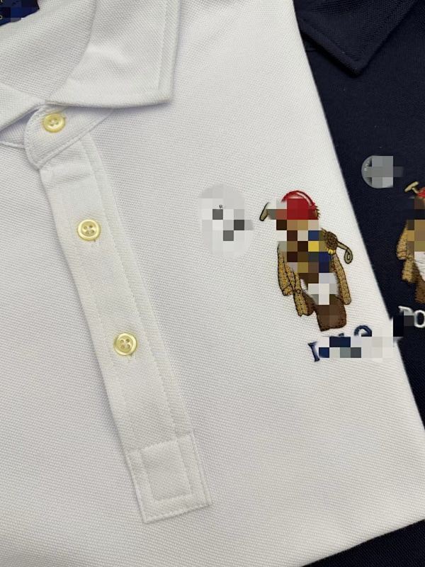 ##Custom Slim Fit Bear Cotton Polo Shirt Polo Y 12
