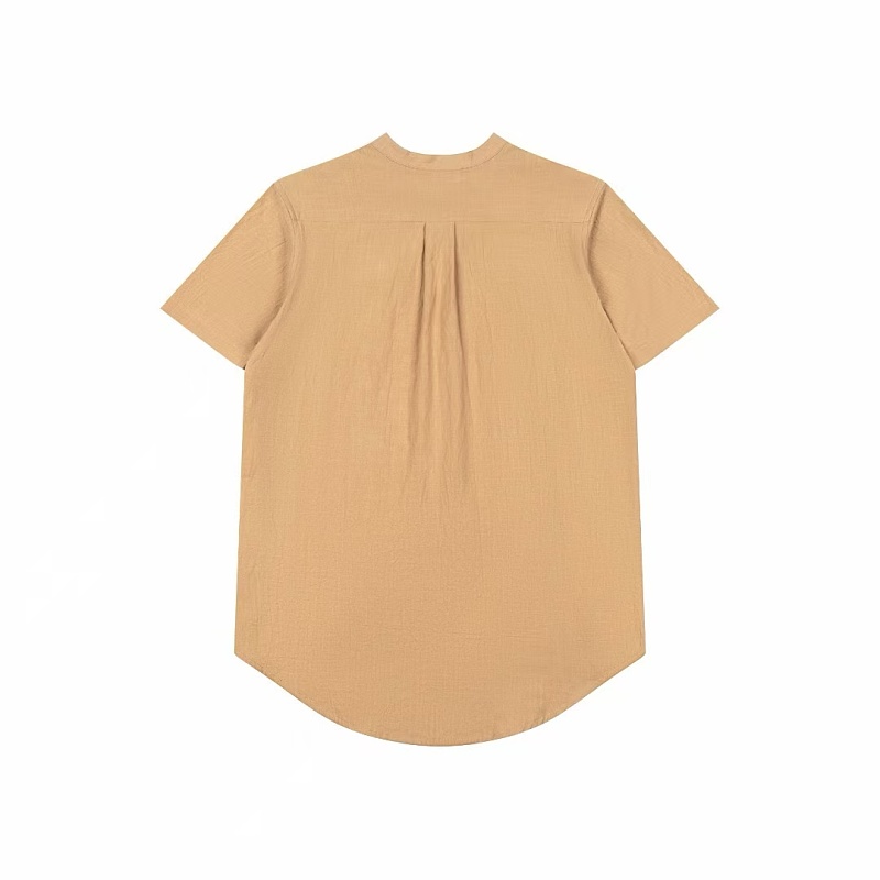 17usd ##henry Collar Short Sleeve Shirt H 10