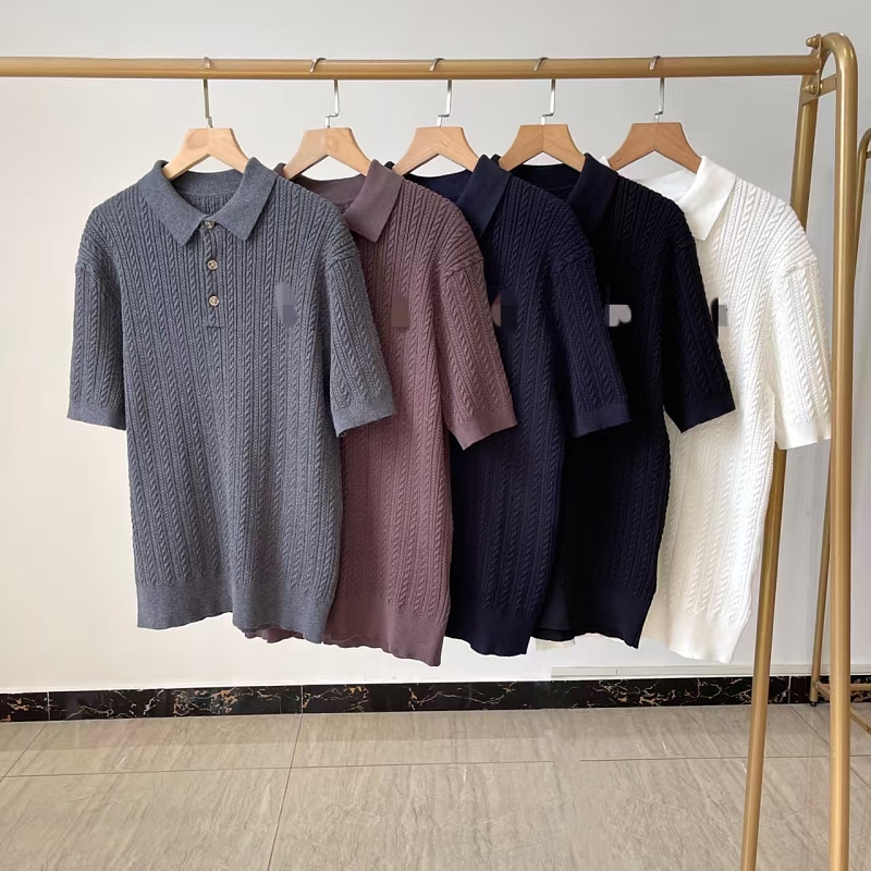 ##Unisex Cable Knit Short Sleeve 3 P 4