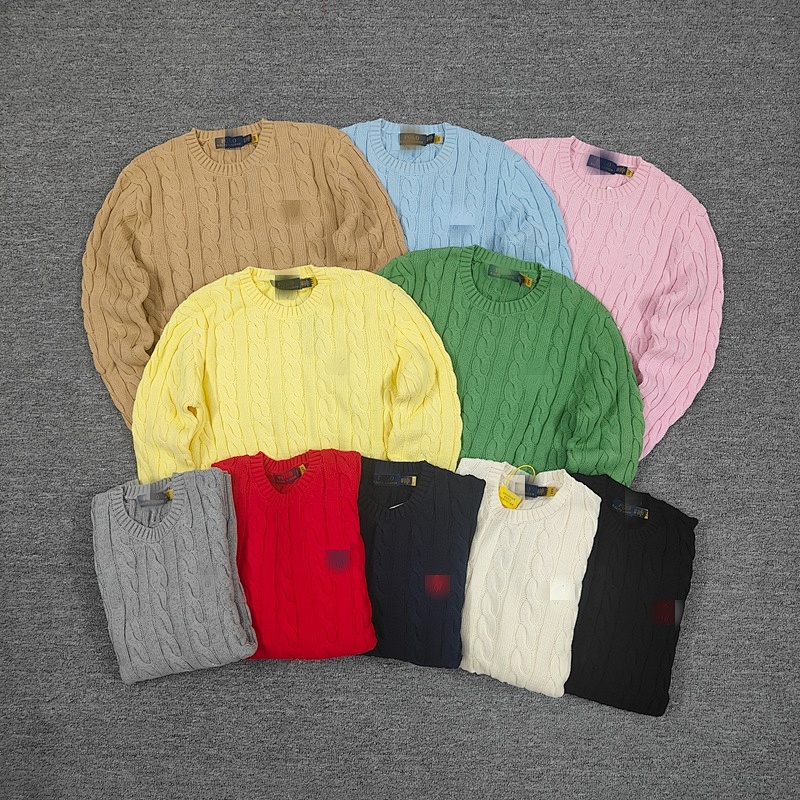 .00##rl 100% Pure Cotton Autumn And Winter Round Neck Long Sleeved Sweater C 2