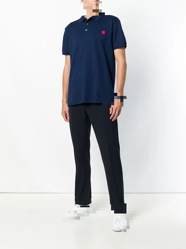 ## Three Buttons Custom Slim Fit Stretch Mesh Polo Shirt Polo R 11