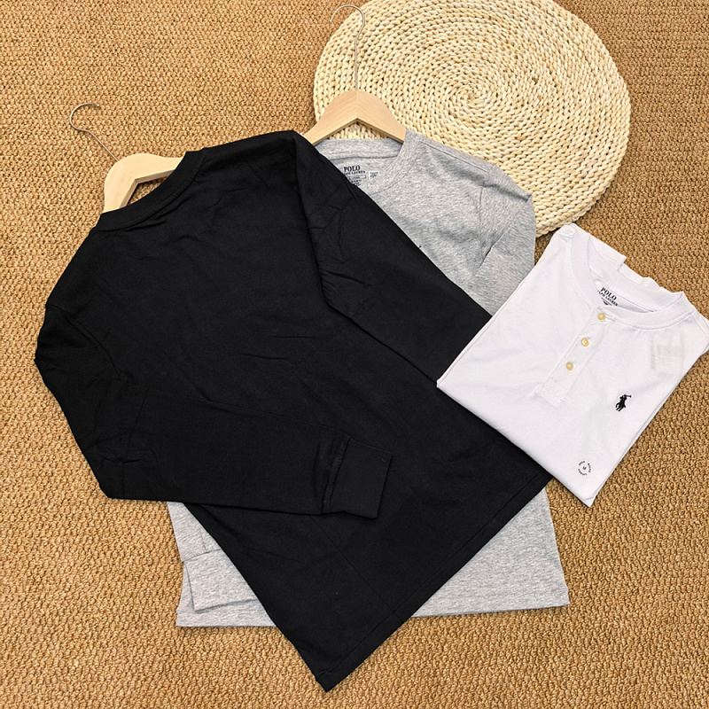 ##Long Sleeve Henley T-Shirt T B 12