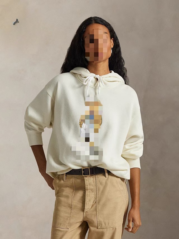 ##Women's Bear Oversized Fleece Hoodie P 3