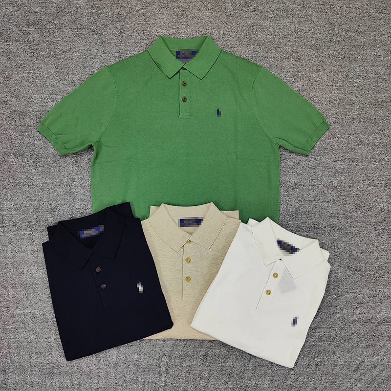 #Men's Neat Knitted Short Sleeved Shirt C 2