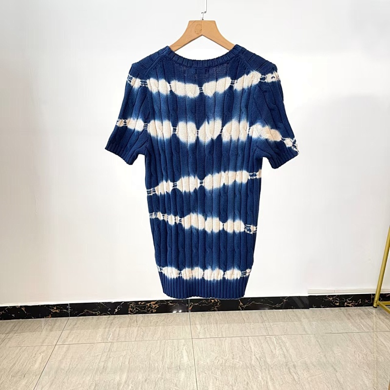 ##Tie-Dye Stripe Twist Short Sleeve 0209 P 7