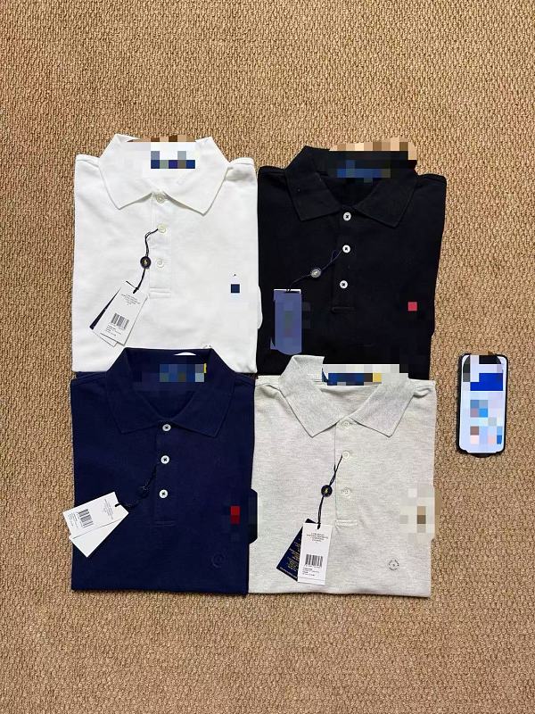 ## Three Buttons Custom Slim Fit Stretch Mesh Polo Shirt Polo R 12