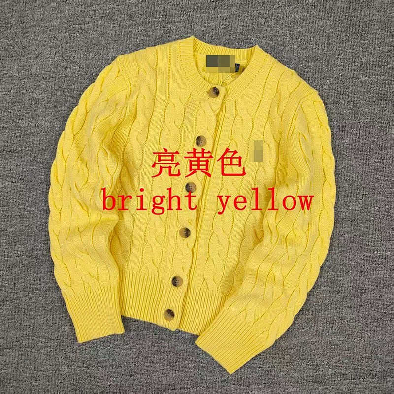 .00#rl Wool Twist Style Cardigan For Women 90%wool+10%cashmere C 8