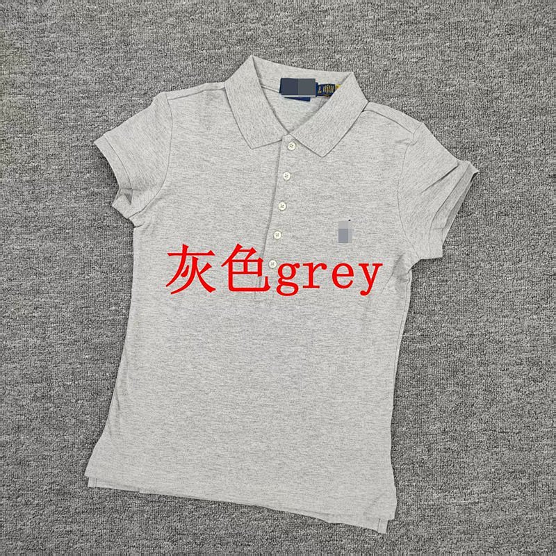 .00## Five-button Knitted Collar Short-sleeved Polo Shirt womenRL Polo C 10